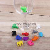 Wine Accessories Silicone Wine Glass Charms Animal Multicolor Silicone Wine Glass Makers thumbnail-1