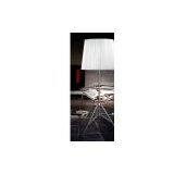 modern floor lamp with fabric lampshade