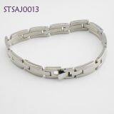 Stainless Steel Alloy Fashion Charm Bracelet Silver Plated thumbnail-2