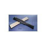 18mm 20mm 22mm 24mm Black Korea Plain Leather Wrist Watch Bands With Butterfly Buckle Without Stitch thumbnail-1