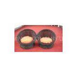 Wicker Pet Bed With Powder Coated Aluminum Frame , 510Lx490Wx305Hmm