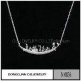 N836 Imitation White Gold Plated Clavicle Necklace