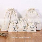 Customer White Printed Wholesale Drawstring Canvas Shoe Bag thumbnail-1