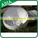 Outdoor Single Tunnel Inflatable Bubble Tent for Family Camping Backyard, Romantic Half Clear Snow Globe for Outdoor