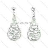 Beautiful Elegant Tear Drop Earring With a Lot of Bling Bling Crystal for Women thumbnail-1