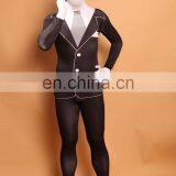 Slender Man Business Costume Adult/Teen Spandex Bodysuit Zentai Halloween Fancy Dress
