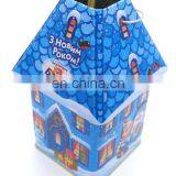 Christmas House Shape Metal Food Storage Gift Containers Box thumbnail-2