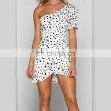 LAITE D2123 Women Casual Dresses Ladies Dot Printed Dresses Women Sexy Mini Summer Dresses thumbnail-5