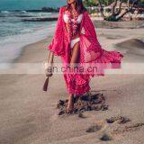 Oversize Chiffon Bikini Cover up Beach Cover-up for Women Pareo Beach Tunic Bathing Suit Cover Ups Summer Long Beach Dress