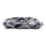 High Quality Soft Faux Peacock Fur Rectangle Decorative Pillow thumbnail-4