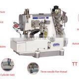 HM600-01-ST-WP HIGH-SPEED CYLINDER BED PNEUMATIC INTERLOCK SEWING MACHINE WITH AUTO-TRIMMER WITH AUTO-THREAD WIPE thumbnail-2