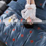 2020 Summer New Arrival Washed Silk Polyester Cooling Touch Reactive Printing Full Size Bed Linen Comforter Summer Bedding Set thumbnail-3