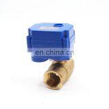 Economical DN8 DN10 DN15 DN20 DN25 DN32 Brass 2 Way Electric Motor Actuated Ball Valve Electric Motor Valve thumbnail-3