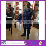 Blue Color Tatting Labour Protective Safety Apron Zinc Button Manufacturer Price (V064)