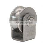 63*30mm SUS304 U Groove Wheels Pulley Drawer Sliding Gate Castor Roller thumbnail-2