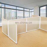 Used Office Partition Wall, Modern 4 Person L Shape Glass Partition Office Partition thumbnail-3