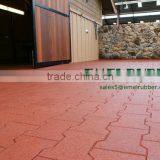 Dog-bone Interlocking Recycled Rubber Tile Quality Choice thumbnail-5