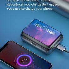 TWS Wireless Headsets Large Capacity Charging Box Bluetooth-compatible Earphones Sport Waterproof With Touch Control thumbnail-3