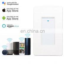 US Standard Tuya Zigbee Remote Control Wall Touch 1 Gang Smart Switch Support Alexa& Echo Dot Google Home Voice Control