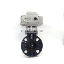 UPVC Butterfly Valve 220V 24V UPVC DN80 DN200 Motorized Wafer Butterfly Valve thumbnail-3