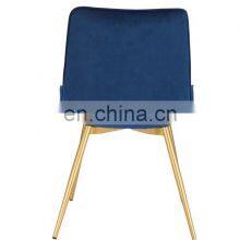 Modern Velvet Dining Chair Hot Selling Restaurant Chair With Gold Leg thumbnail-5