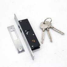 Household Aluminum Door Zinc Spring Latch Mortise Cylinder Sliding Door Lock Body thumbnail-2