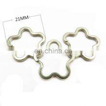 Custom Strong Durable Light Beautiful Star Shape Silver Key Chain Key Ring For Gift thumbnail-5