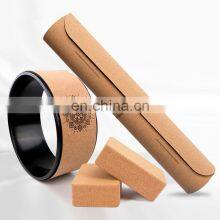 Customised Non-Slip Private Label Personalized Exercise Cork Big Fitness Travel Folding Eco TPE Yoga Mat thumbnail-4