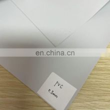Light Grey Color 0.5mm PVC Fabric Knife Coated Tarpaulin for Truck and Boat