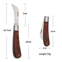 Grafter Foldable Garden Grafting Rosewood Handle Grafting Knife Cutter Knife Pruning thumbnail-4