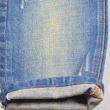 14.3oz Cotton Slub Right Twill Stretch Selvedge Denim With Deep Indigo for Men W38703 thumbnail-5