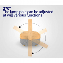 Warm Night Light 360 Strong Bass 5000mah Bt 5.0 Led Table Desk Lamp With Wireless Charger 10w 3 In 1 Wireless Speaker thumbnail-5