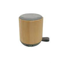 Outdoor Custom Logo Bamboo Wood Wireless Speaker Small Mini Portable Speakers thumbnail-1