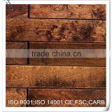 Handscraped Multilayer Engineered Birch Flooring Dark Brown 1210*166*15/2mm thumbnail-2