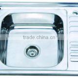 Single Bow Stainless Steel Sink With Drainer Kitchen Sink HD6050 thumbnail-2