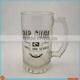 16oz.Glass Beer stein mug custom printing