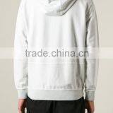 Custom Mens White Zipper Hoodies With Pocket thumbnail-3