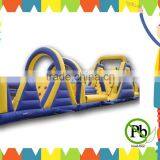 0.55mm pvc commercial inflatable obstacle course for sale