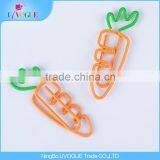 Eco-Friendly Factory Produced Two Colors Radish/Carrot/Peas Vegetables Shape Paper Clips thumbnail-3