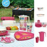 China Factory Supply Custom Safety Natural Bamboo Fiber Biodegradable Table Ware Dishes Dinner Set