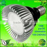 Dimmable Par30 Led Spotlight 100-240VAC 14W