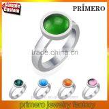 Natural Tiger Eye Stainless Steel Opal Stone Finger Ring Women Ring Bijoux Fashion thumbnail-1