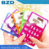 Mini Gift Silicone Solar Power Calculator / Logo Customized OEM Electronic Manufacturer
