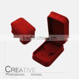 Red wholesale velvet jewelry earring box