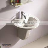 Modern Simple Wall Hung Pedestal Basin for Bathroom C22175W-1 Cupc ce Certificated Sensor Basin Faucet thumbnail-1