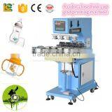 China Hottest 4-Colour Ink Cup Pad Printer LC-SPM4-150/16T Tampo Printing Machine for Ball and Case thumbnail-1