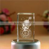 crystal monkey 3d laser engrave cube, crystal monkey gifts