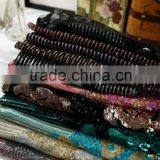 Sequin Embroidery Cloth;3mm+3mm Gold Mbroidery Cloth;Polyester Fiber;30A Eyelet Fabric Cloth;dress, Home Textile Toys Crafts Use thumbnail-4