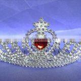6.5cm High Metallic Silver Party Princess Plastic Tiaras and Crowns thumbnail-2