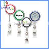 high quality hot sale magnetic badge reels, novelty metal badge reel, carabiner badge reel